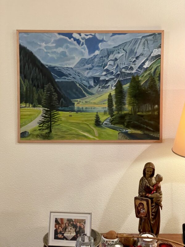 Oil painting "The path we used to walk" interior photo 3